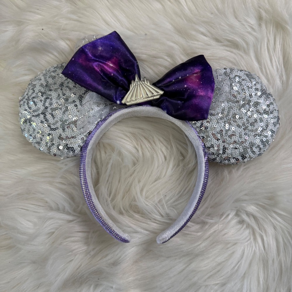NWOT - Disney Parks - Minnie's Main Attraction Space Mountain Bow Ear Headband
